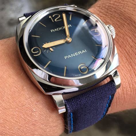 panerai blue canvas strap